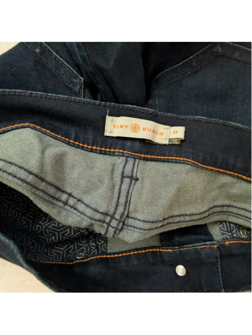 Tory Burch Denim Leggings Dark Wash Super Skinny Jeans - Size 28